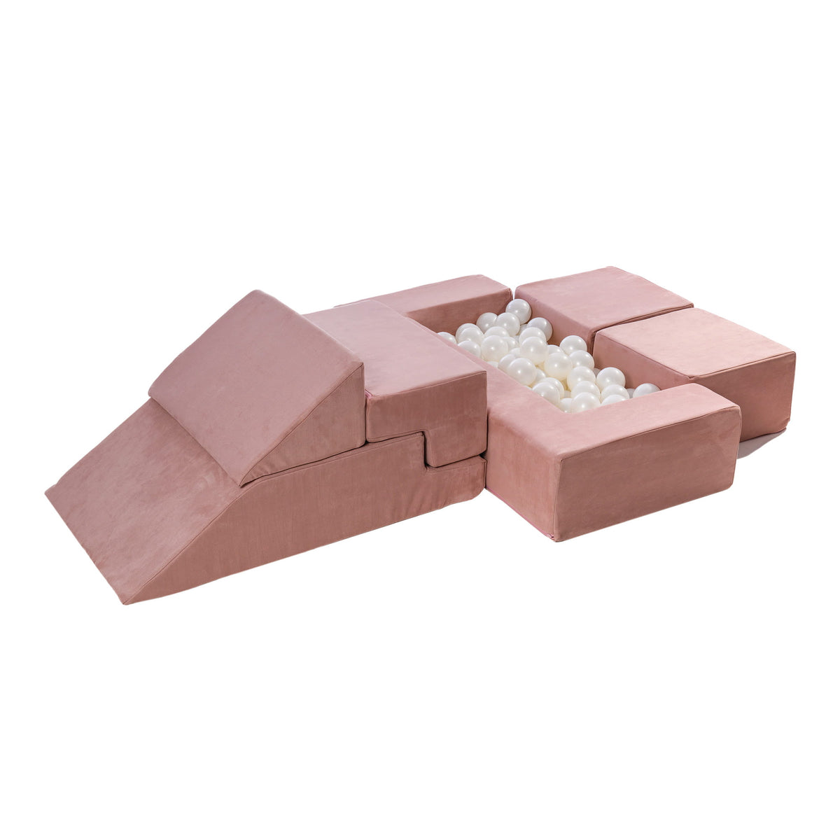 MeowBaby® minkštų kaladėlių rinkinys „Velvet Bricks“
