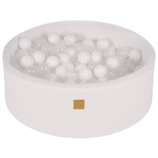 90×30 cm / Balta bouclé / 200 vnt. – Baltos ir permatomos