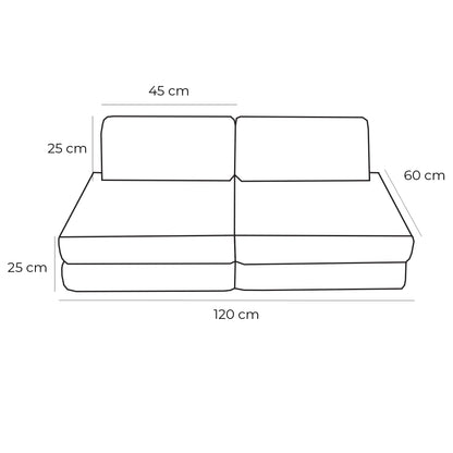 Modulinė vaikiška sofa „Slimcord“