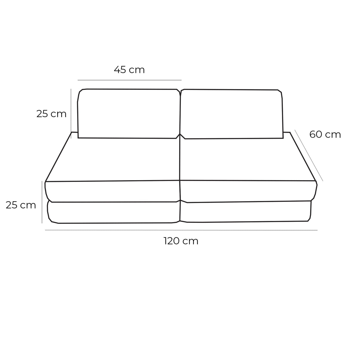 Modulinė vaikiška sofa „Slimcord“