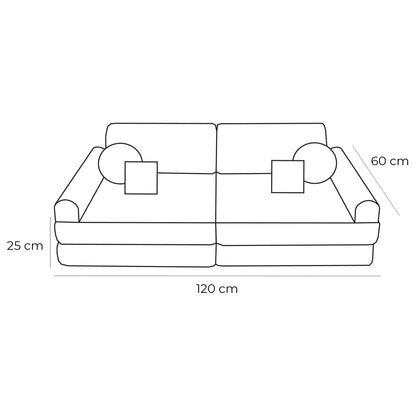 Modulinė vaikiška sofa „Slimcord“