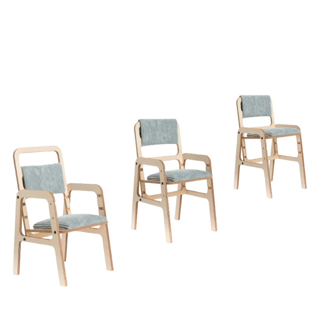Adjustable Children Chair Luula - Mint Green