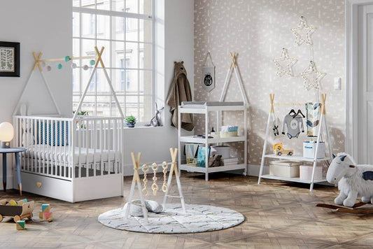 ATB DREAMY 120×60 lovytė su stalčiumi ir ratukais