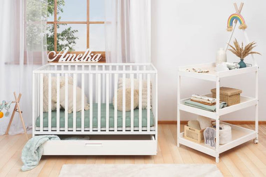 ATB LUX 120×60 lovytė su stalčiumi ir ratukais