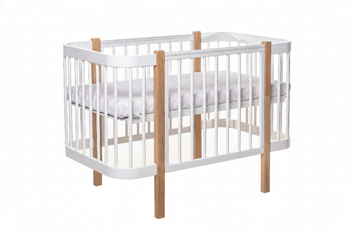 Baby Crib ELIN - Natural/White