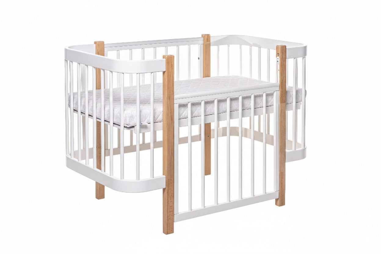 Baby Crib ELIN - Natural/White