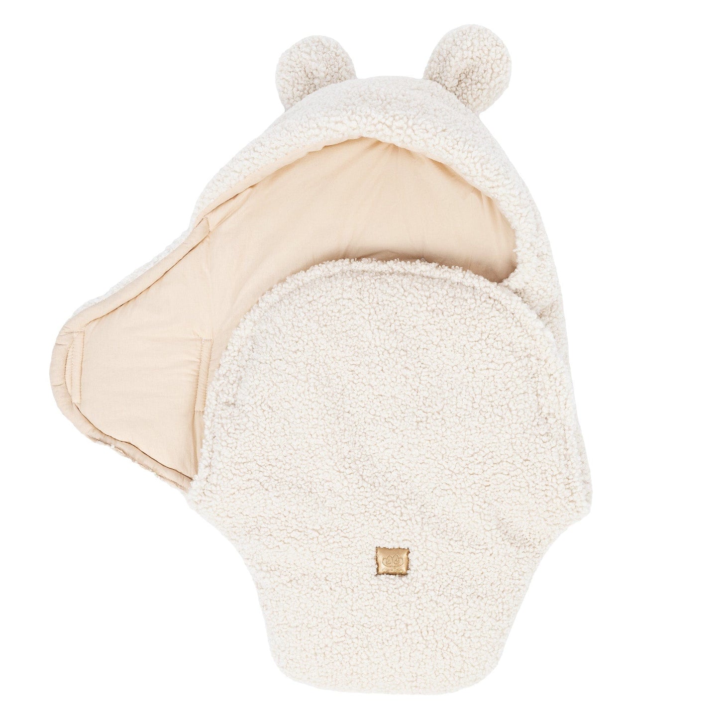 Baby Swaddle with Bear Ears – Bearly Cream