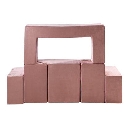 MeowBaby® minkštų kaladėlių rinkinys „Velvet Bricks“