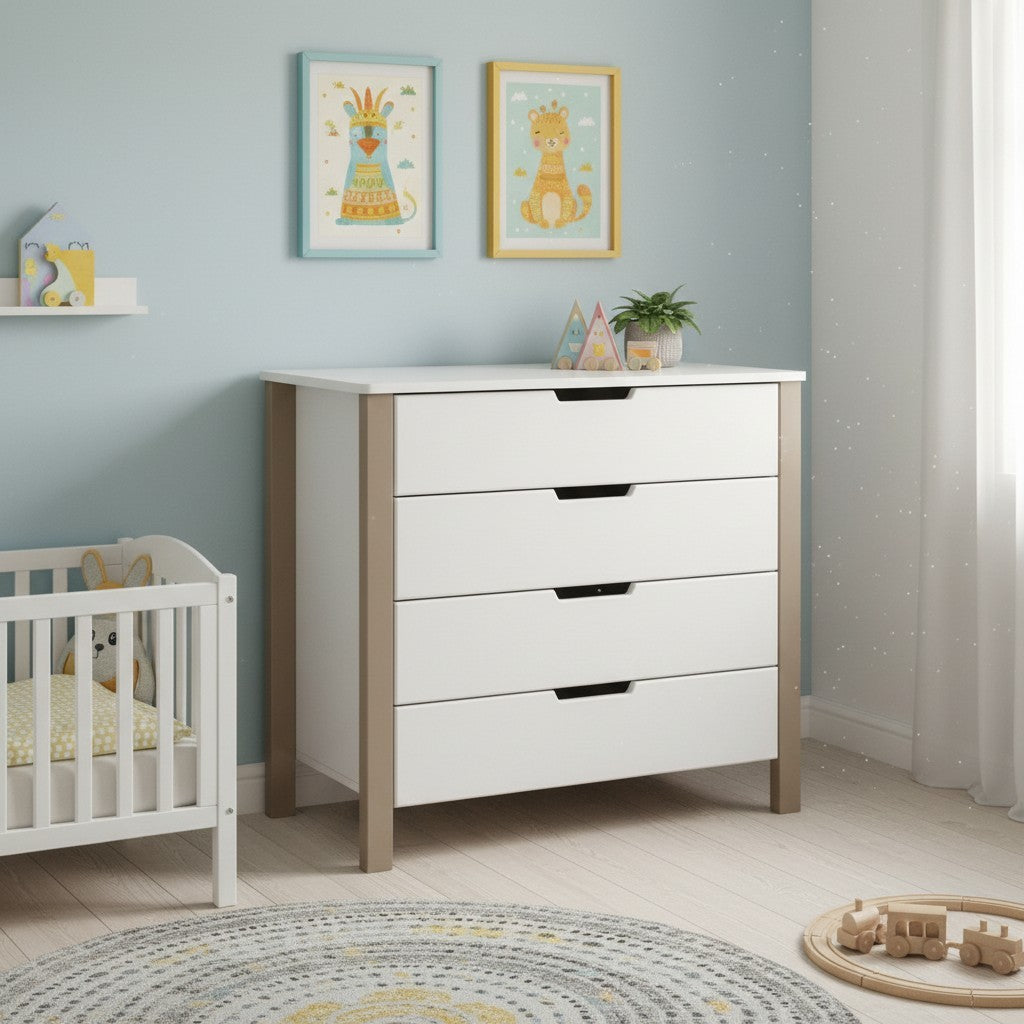 Changing Dresser ELIN - Cappuccino/White