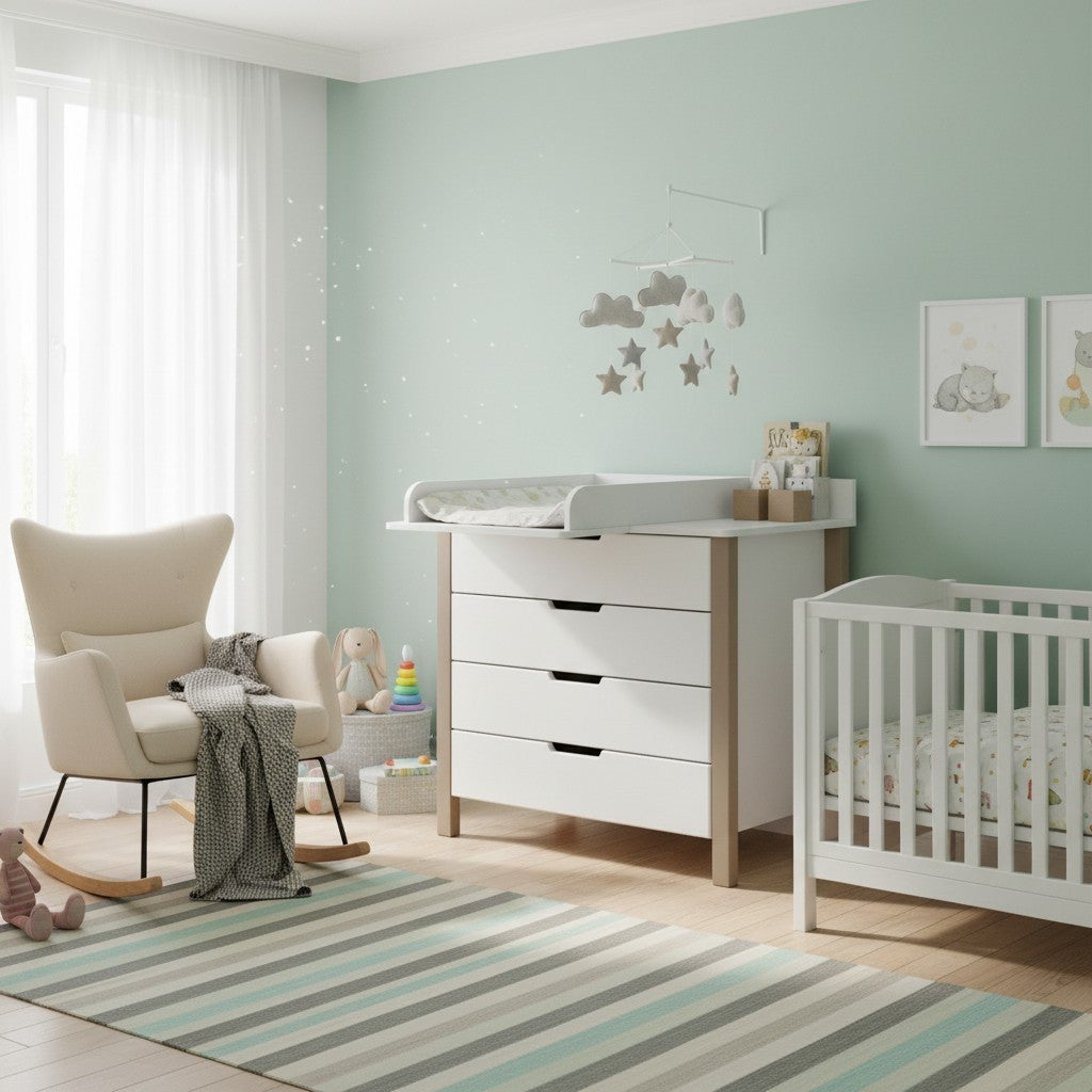 Changing Dresser ELIN - Cappuccino/White
