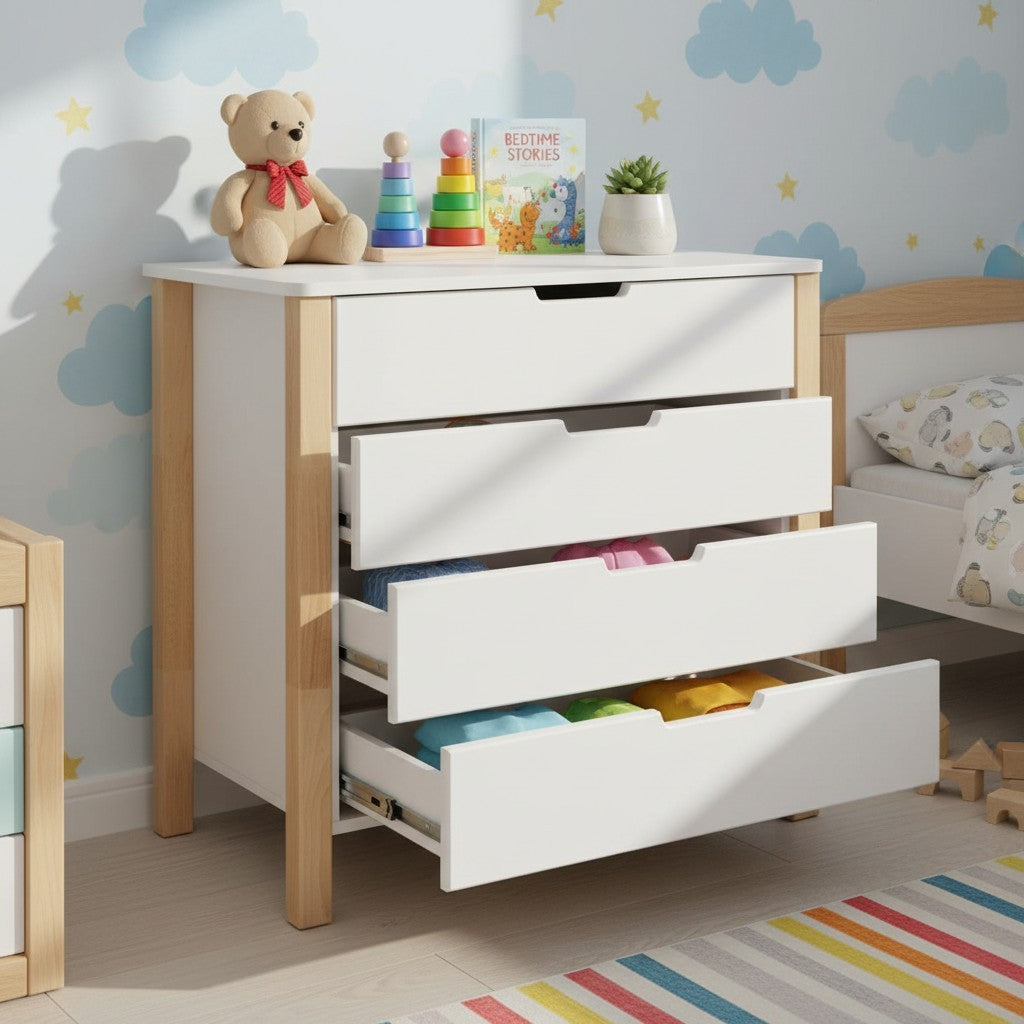 Changing Dresser ELIN - Natural/White