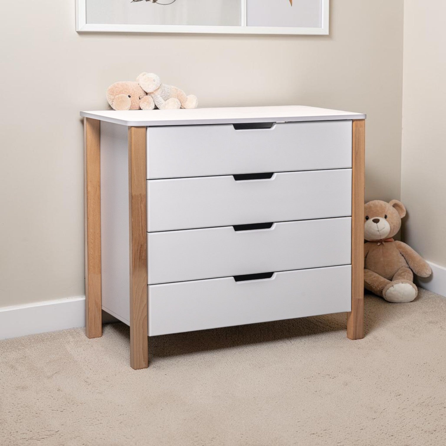 Changing Dresser ELIN - Natural/White