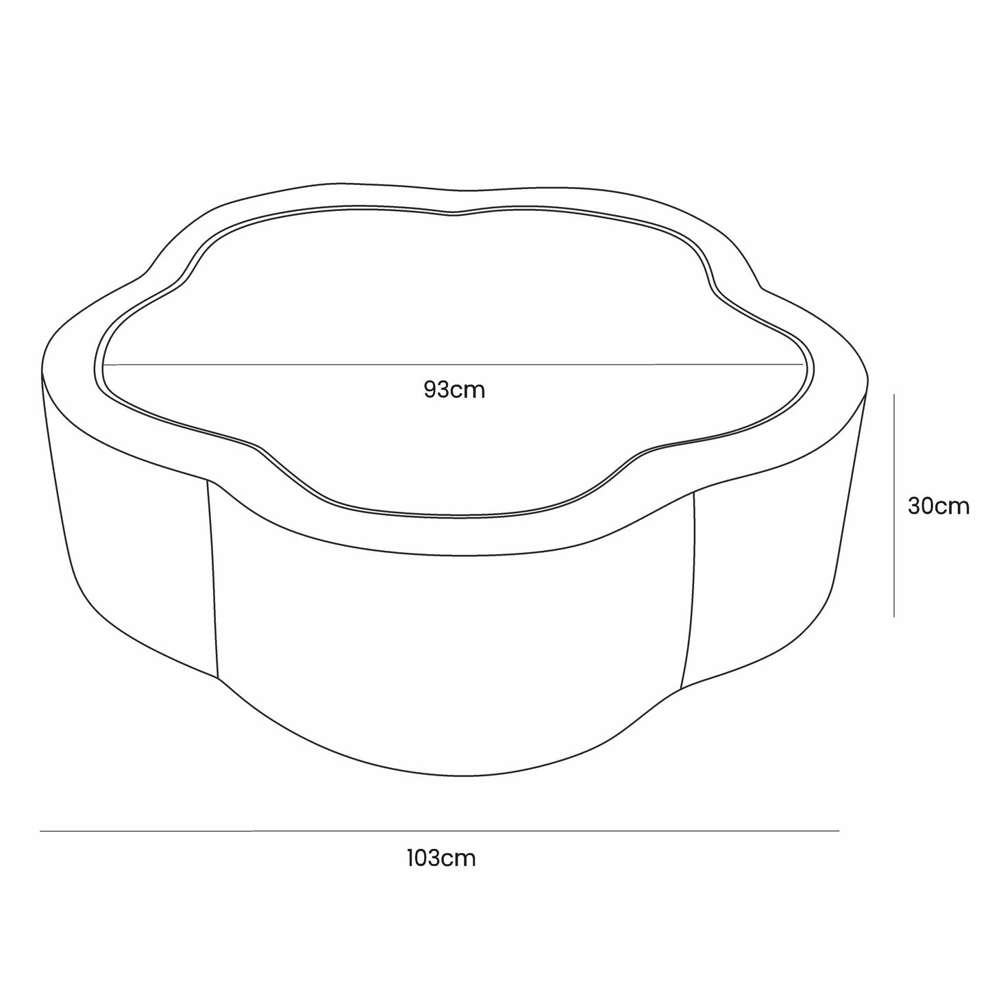 Foam Baby Ball Pit - Aesthetic Vanilla Flower