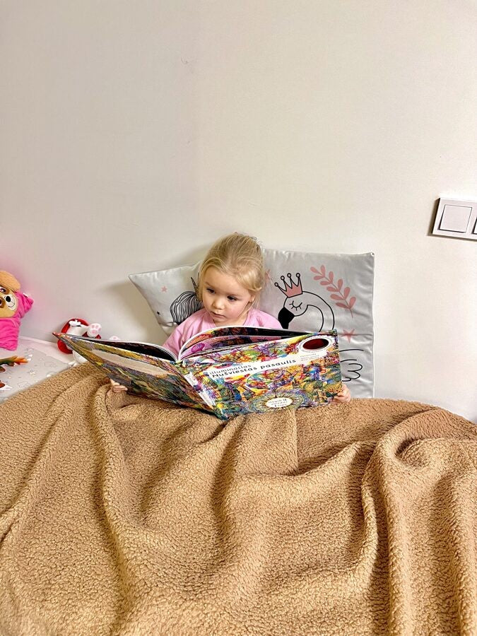 Handmade Bedspread & Blanket Teddy - Sand