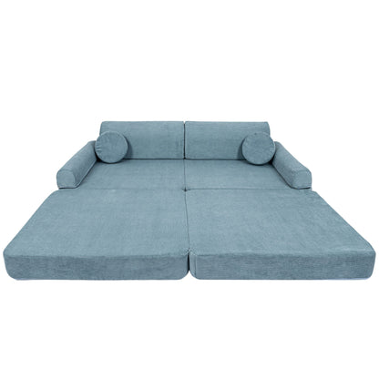 Large Modular Sofa for Kids - Slimcord Corduroy Turquise