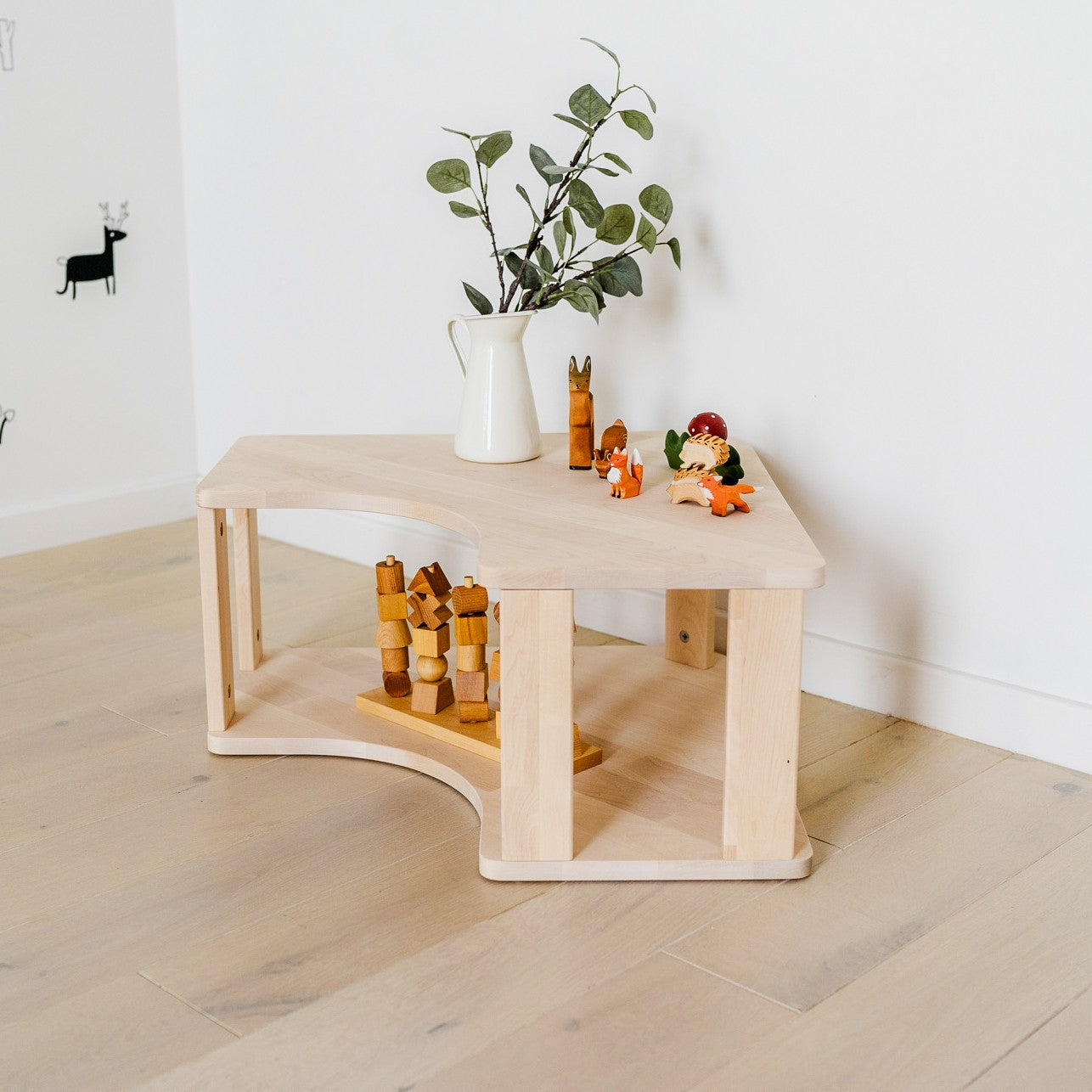 Modular Montessori Shelf Corner - 2 Shelves