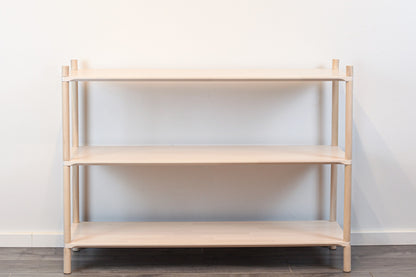 Montessori-Inspired Wooden Shelving Unit Large, 3 Shelves