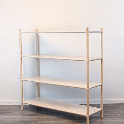 Montessori-Inspired Wooden Shelving Unit Large, 4 Shelves