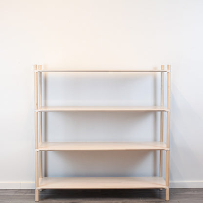 Montessori-Inspired Wooden Shelving Unit Large, 4 Shelves