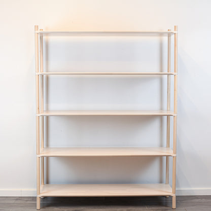 Montessori-Inspired Wooden Shelving Unit Large, 5 Shelves