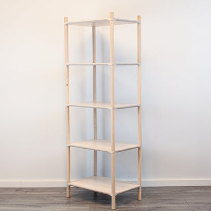Montessori-Inspired Wooden Shelving Unit Small, 5 Shelves