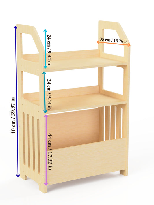 Montessori Wooden Shelf for Kids