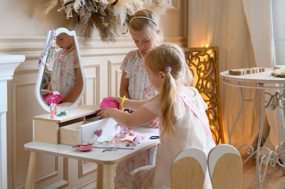 Princess Beauty Table and Chair with Mirror - Tulip