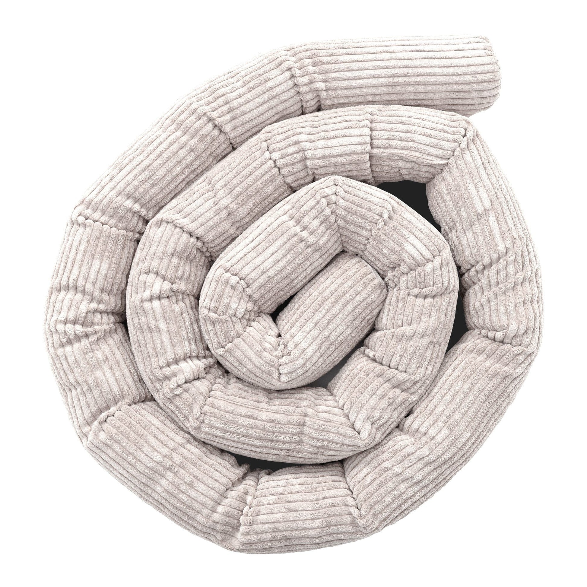 Protective Roll Bumper for Baby Crib – Ecru