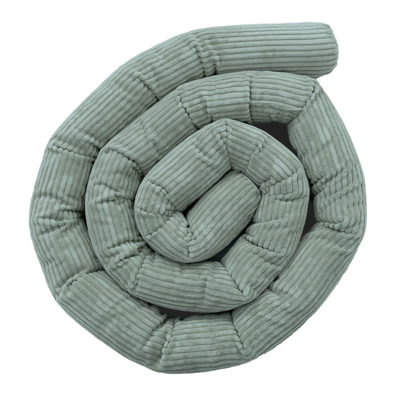 Protective Roll Bumper for Baby Crib – Olive Green