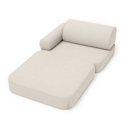 Small Indoor/Outdoor Outzy Pocket Sofa For Children - Oat Blush Beige