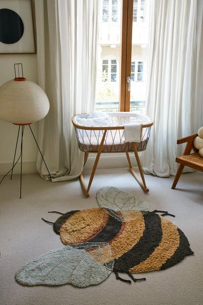 Washable Rug Bee, 115 x 150 cm