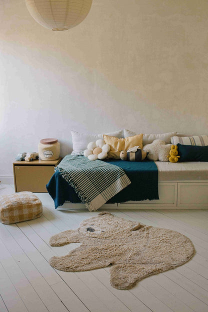 Washable Rug Teddy, 120 x 122 cm
